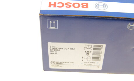 Фото 10 - Тормозные колодки BOSCH 0 986 494 307 (0986494307)