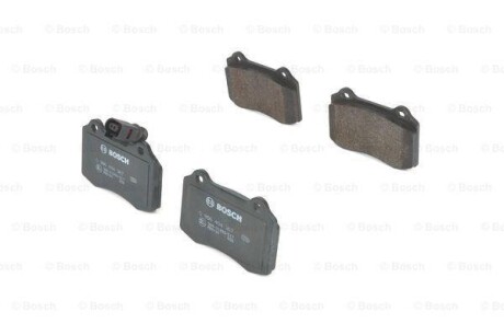 Колодки гальмівні (передні) Seat Leon/Toledo 98-06 (+датчик) - (30665552, 30683858, 30645136) BOSCH 0 986 494 367