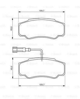 Фото 8 - Гальмівні колодки BOSCH 0 986 494 391