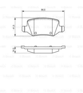Колодки тормозные задние дисковые к-кт - (1684200420, 1694200420, 1694201120) BOSCH 0986494569