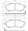 Комплект тормозных колодок - (4106044F92, 4106065E91, 4106078J90) BOSCH 0986494571 (фото 1)
