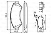 Комплект гальмівних колодок - ((425375, 425376, 425464, 77364161, 77364319)) BOSCH 0986494580 (фото 8)