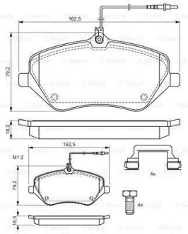 Фото 8 - Гальмівні колодки BOSCH 0986494585