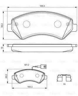 Фото 8 - Гальмівні колодки BOSCH 0986494589