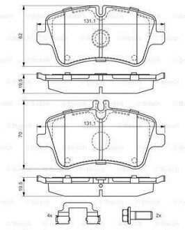 Фото 8 - Тормозные колодки BOSCH 0 986 494 607