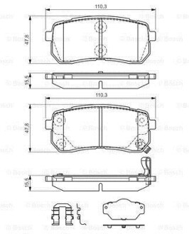 Фото 8 - Тормозные колодки BOSCH 0 986 494 608