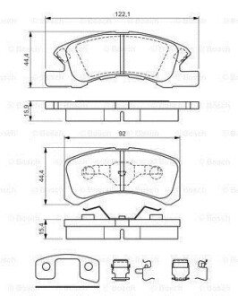 Фото 8 - Тормозные колодки BOSCH 0986494610