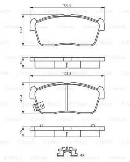 Фото 8 - Гальмівні колодки BOSCH 0 986 494 618 (0986494618)
