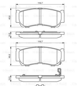 Фото 8 - Тормозные колодки BOSCH 0986494628