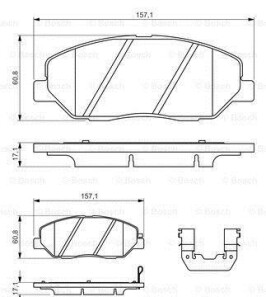 Фото 8 - Гальмівні колодки BOSCH 0986494631