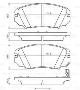 Фото 8 - Тормозные колодки BOSCH 0986494632