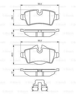 Фото 8 - Тормозные колодки BOSCH 0986494645