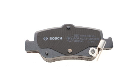 Фото 3 - Гальмівні колодки BOSCH 0 986 494 651 (0986494651)