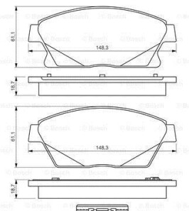 Фото 8 - Тормозные колодки BOSCH 0986494657