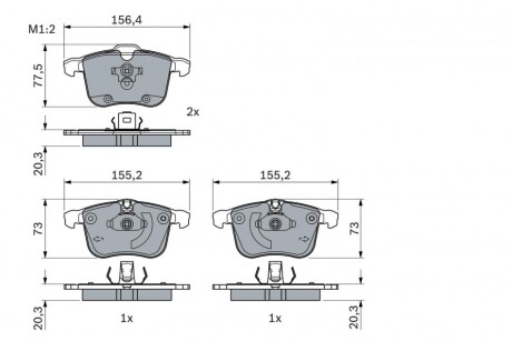 Фото 5 - Гальмівні колодки BOSCH 0986494959