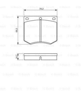 Колодки тормозные дисковые - (5015924, 1595913, 1576331) BOSCH 0986495079