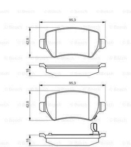 Колодки тормозные дисковые premium 2 - BOSCH 0986495218