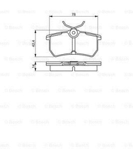 Колодки тормозные дисковые premium 2 - (1785193, 1848532, 1860476) BOSCH 0986495227