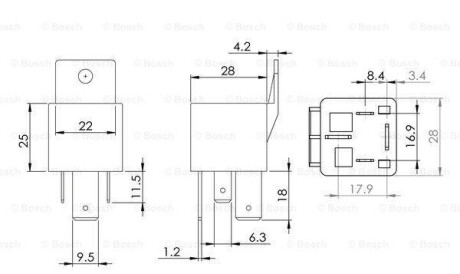 Фото 7 - Релійний елемент (реле) BOSCH 0986AH0081