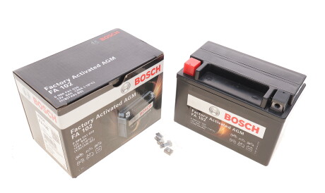 Акумуляторна батарея 8Ah/135A (150x87x105/+L/B0) (AGM) (мото) Factory Activated AGM 0 986 FA1 020 - BOSCH 0986FA1020
