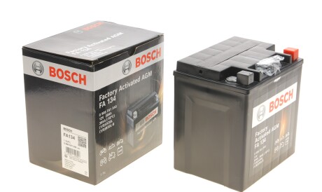 Акумуляторна батарея 30Ah/385A (166x126x173/+R/B0) (AGM) Factory Activated AGM 0 986 FA1 340 - BOSCH 0986FA1340