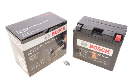 Акумуляторна батарея 19Ah/220A (175x100x155/+R/B0) Factory Activated AGM - BOSCH 0 986 FA1 370