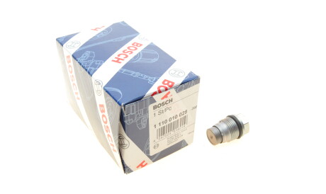 Клапан редукційний рейки паливної Man Lions/TGL/TGM/Volvo FE/FL 04- (Common-Rail System) - ((51103040291, 20793590, 3884350, 7420793590, 5317174)) BOSCH 1 110 010 028