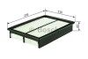Фільтр повітряний - ((1378061A00000, 1378061AA0, 1378061A00, 99000990YJ004)) BOSCH 1457433037 (фото 1)