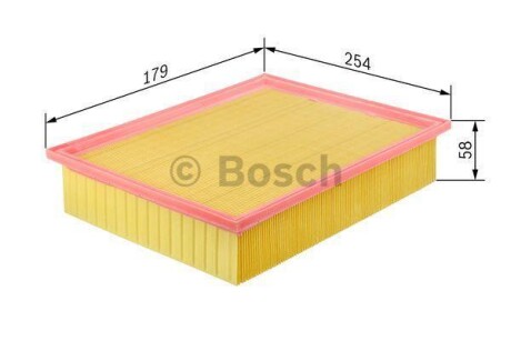 Воздушный фильтр - (yf0913z40, 4056773, yl8z9601aa) BOSCH 1 457 433 095