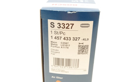 Фото 7 - Воздушный фильтр BOSCH 1 457 433 327 (1457433327)