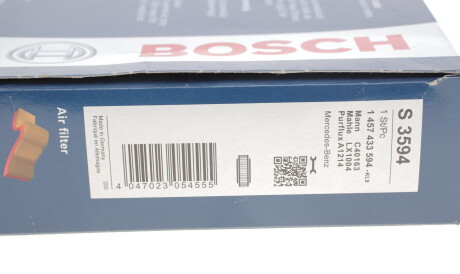 Фото 3 - Повітряний фільтр BOSCH 1 457 433 594 (1457433594)