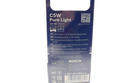 Фото 2 - Автомобільна лампа BOSCH 1987301004