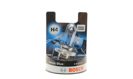 Лампа автомобільна галогенова H4 12V 60/55W P43t Xenon Blue - (7703097171) BOSCH 1987301010