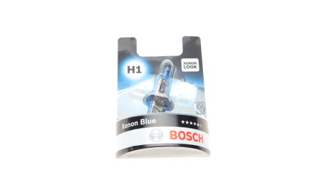 Лампа автомобільна галогенова H1 12V 55W P14.5s Xenon Blue - (621698, 9947602, 83931521) BOSCH 1 987 301 011