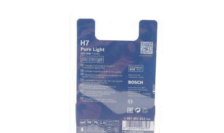 Фото 2 - Автолампа BOSCH 1 987 301 012 (1987301012)