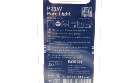 Фото 2 - Автолампа BOSCH 1 987 301 017 (1987301017)