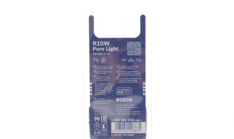 Фото 2 - Автолампа BOSCH 1 987 301 019 (1987301019)