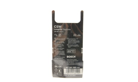 Фото 3 - Автолампа BOSCH 1 987 301 060 (1987301060)