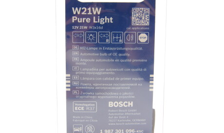 Фото 2 - Автолампа BOSCH 1 987 301 096 (1987301096)