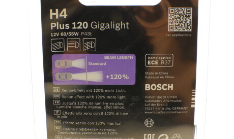 Фото 3 - Автолампа BOSCH 1 987 301 109 (1987301109)