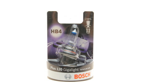 Автолампа HB4 12V 51W P22d Plus 120 Gigalight - (63217160786, 9098113081, 9098113047) BOSCH 1 987 301 132