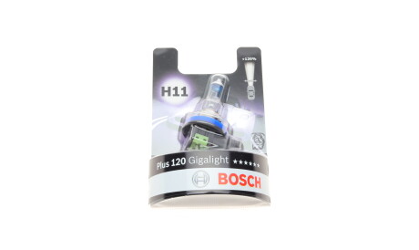 Лампа автомобільна галогенова H11 12V 55W PGJ19-2 Gigalight 120% - BOSCH 1 987 301 133