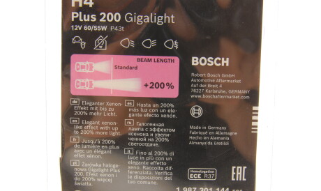 Фото 3 - Автолампа BOSCH 1 987 301 144