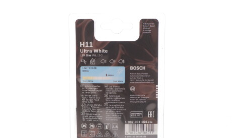 Фото 2 - Автолампа BOSCH 1 987 301 154 (1987301154)