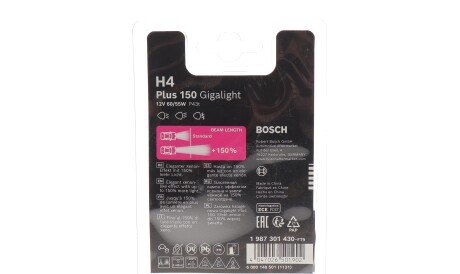 Фото 2 - Автолампа BOSCH 1 987 301 430 (1987301430)