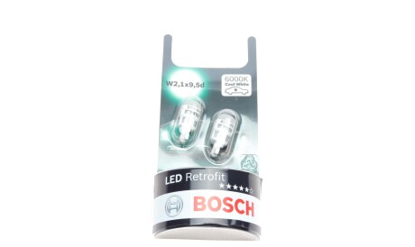 Лампа led retrofit w5w - (07119978373, 9978373, MR910391) BOSCH 1 987 301 505