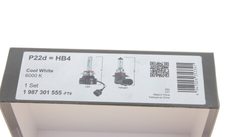 Фото 3 - Автолампа BOSCH 1 987 301 555 (1987301555)