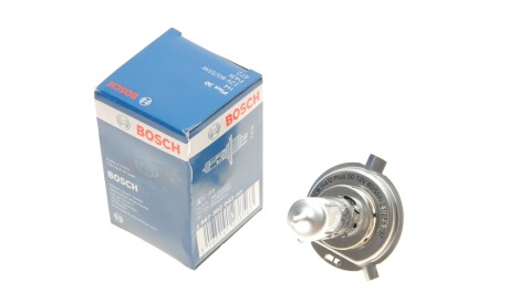 Лампа автомобільна галогенова H4 12V 60/55W P43t Plus 30% - (7703097171, 0050185) BOSCH 1 987 302 042