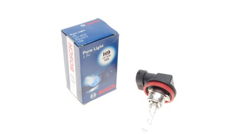 Лампа автомобільна галогенова H9 12V 65W PGJ19-5 Pure Light - (989750, N10529601, RE185880) BOSCH 1 987 302 082