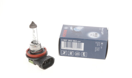 Лампа автомобильная галогеновая H11 12V 55W PGJ19-2 Pure Light - (1382496, 63121382496) BOSCH 1 987 302 084